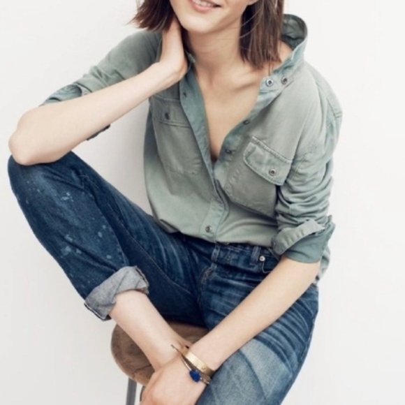 Madewell Tops - MADEWELL Tomboy Workshirt Sage Green {JJ33}